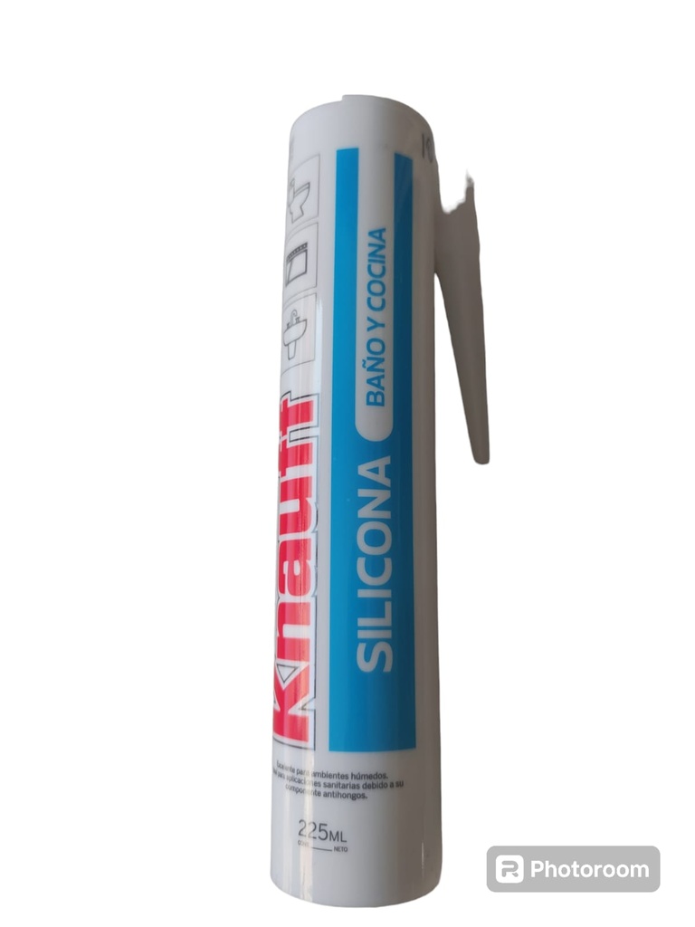 SILICONA TRANSPARENTE KNAUFF BAÑOS Y COCINAS 225ML