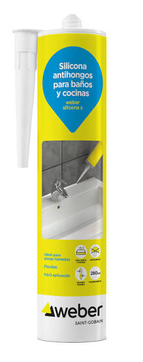 SILICONA WEBER BAÑOS Y COCINAS TRANSP 280ML