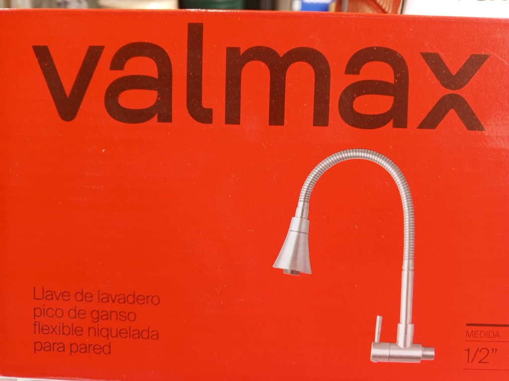 CAÑO FLEXIBLE CROMADO PARED CAMPANA VALMAX