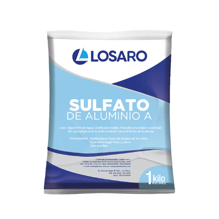 SULFATO DE ALUMINIO 1KL LOSARO