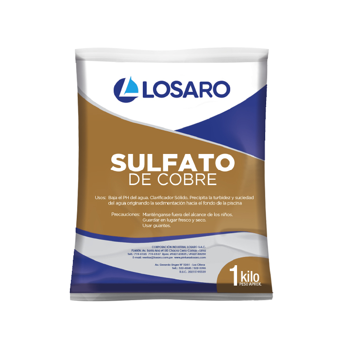SULFATO DE COBRE 1KL LOSARO