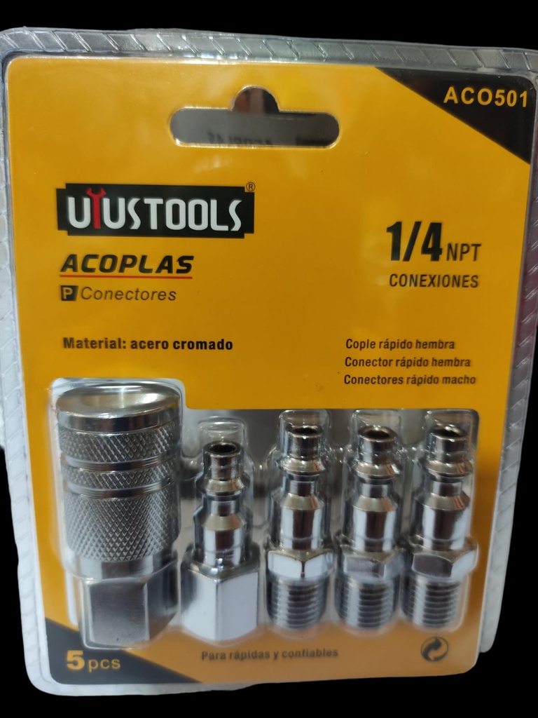 ACOPLES RAPIDOS 5PS CROMADO UYUSTOOLS ACO501
