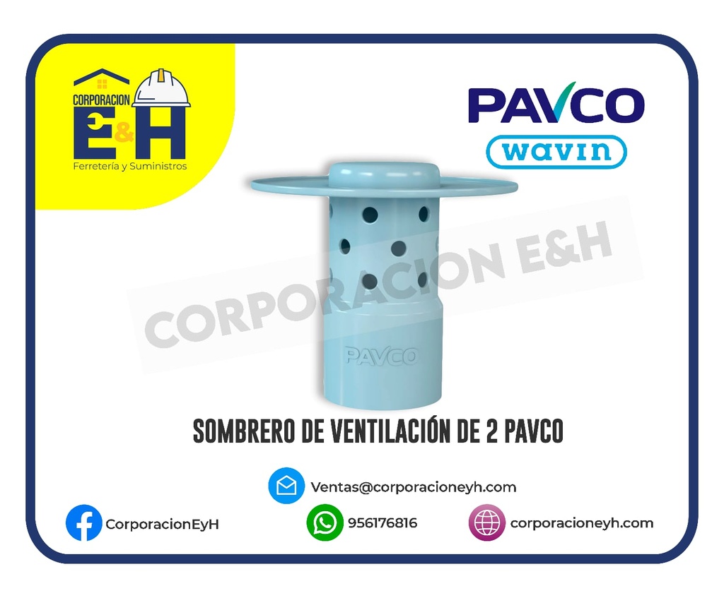 SOMBRERO PVC 2'' INYECTADO BCVPLAST