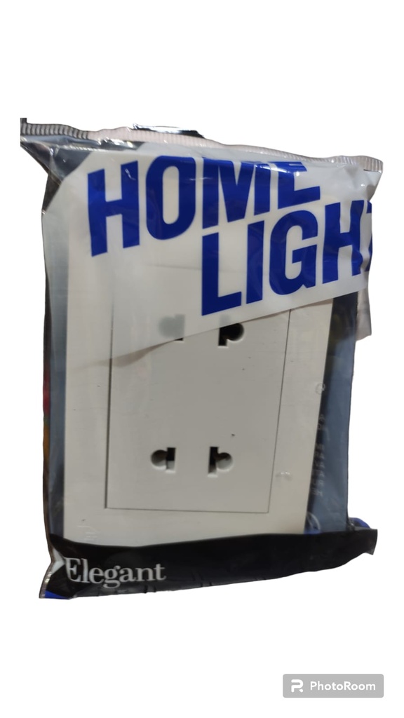 TOMA DOBLE BLANCO ELEGANT HOME LIGHT NUEVO