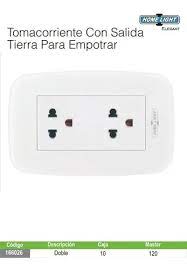 TOMA DOBLE PUNTO TIERRA DELUXE HOME LIGHT