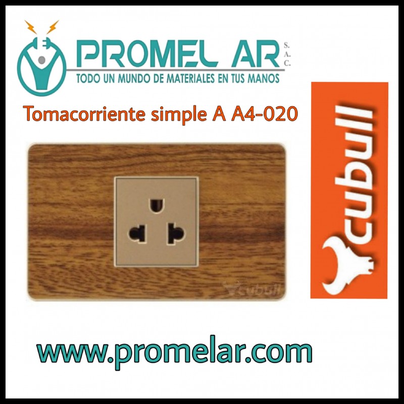 TOMA MADERA SIMPLE PUNTO TIERRA	