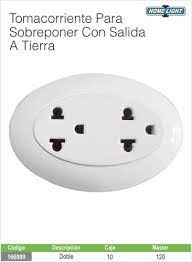 TOMA SOBREPONER DOBLE PUNTO TIERRA DELUXE
