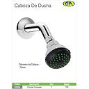 BRAZO DE DUCHA 2'' CROMADO CHICA C&A