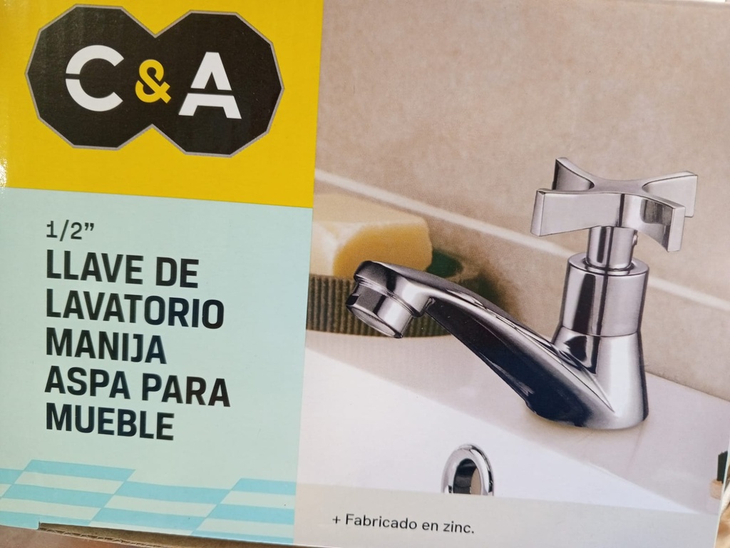 LLAVE LAVATORIO TIPO ASPA C&A