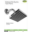 BRAZO DE DUCHA 4'' CROMADO CUADRADO C&A 6261