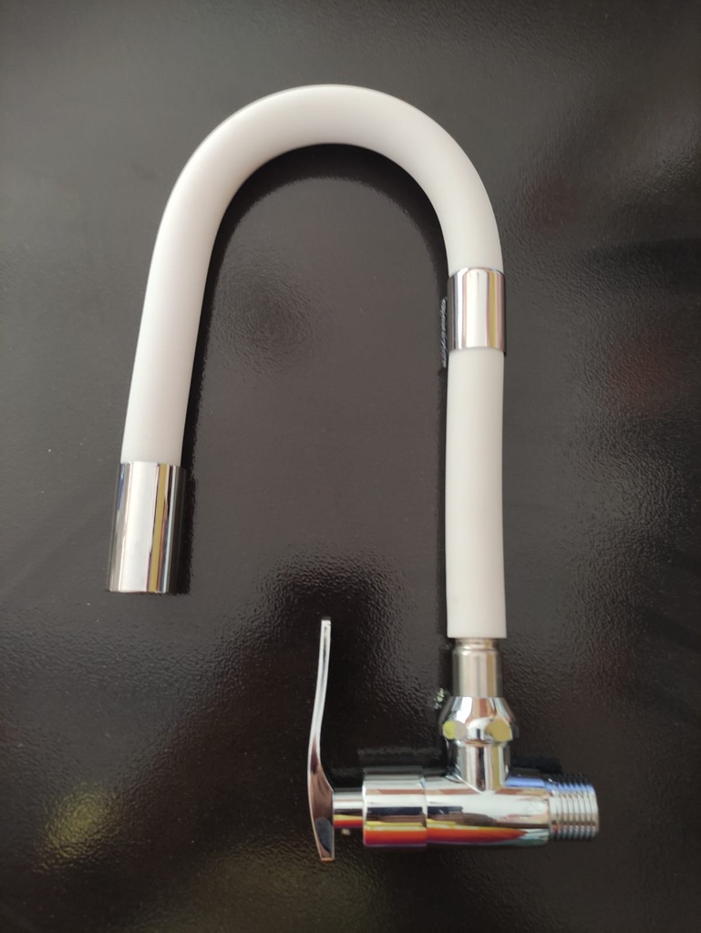 CAÑO FLEXIBLE P/COCINA PARED BLANCO C&A