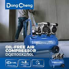 COMPRENSORA 50 LTS SILENCIOSA LIBRE DE ACEITE DONG CHNG