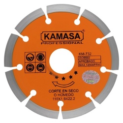 DISCO DIAMANTADO 4.1/2 SECO KAMASA KM276