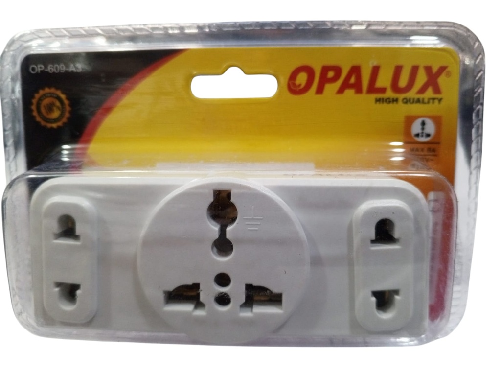 ADAPTADOR MULTIPLE DE 3 TOMAS OPALLUX