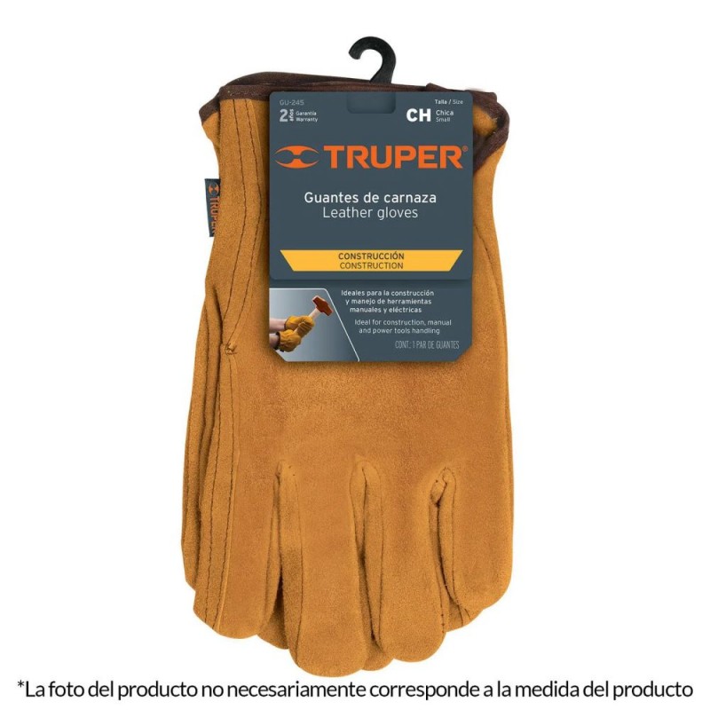 GUANTES DE CARNAZA REFORSADO TRUPER 14240