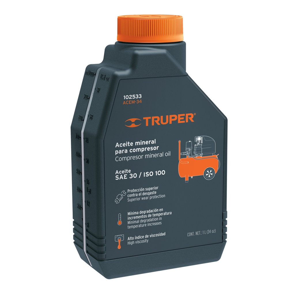 ACEITE DE COMPRENSORA 1L TRUPER 102533