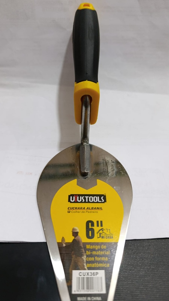 BADILEJO 6'' UYUSTOOLS ACERO INOX M/GOMA CUX36P