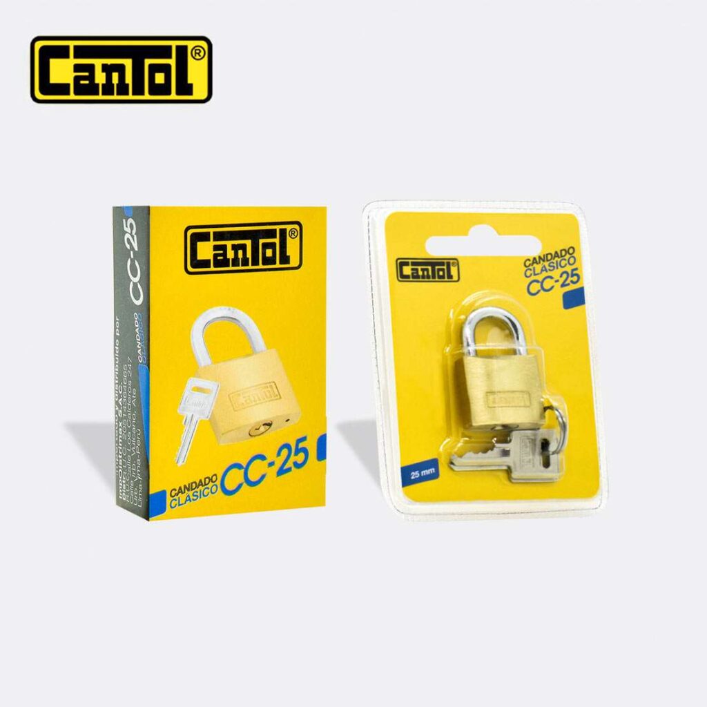 CANDADO CANTOL CLASICO CC-30 CAJA