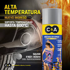 SPRAY ALTA TEMPERATURA NEGRO BRILLANTE C&A #1604