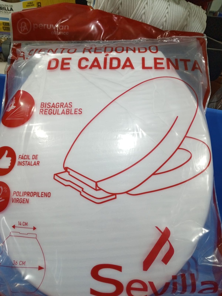 TAPA BLANCO CAIDA LENTA PESADO SEVILLA