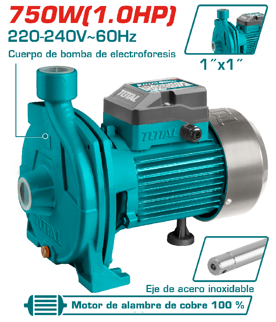 BOMBA TOTAL 1" HP CENTRIFUGA