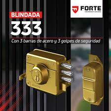 CHAPA FORTE BLINDADA 3 GOLPES 333 DORADO