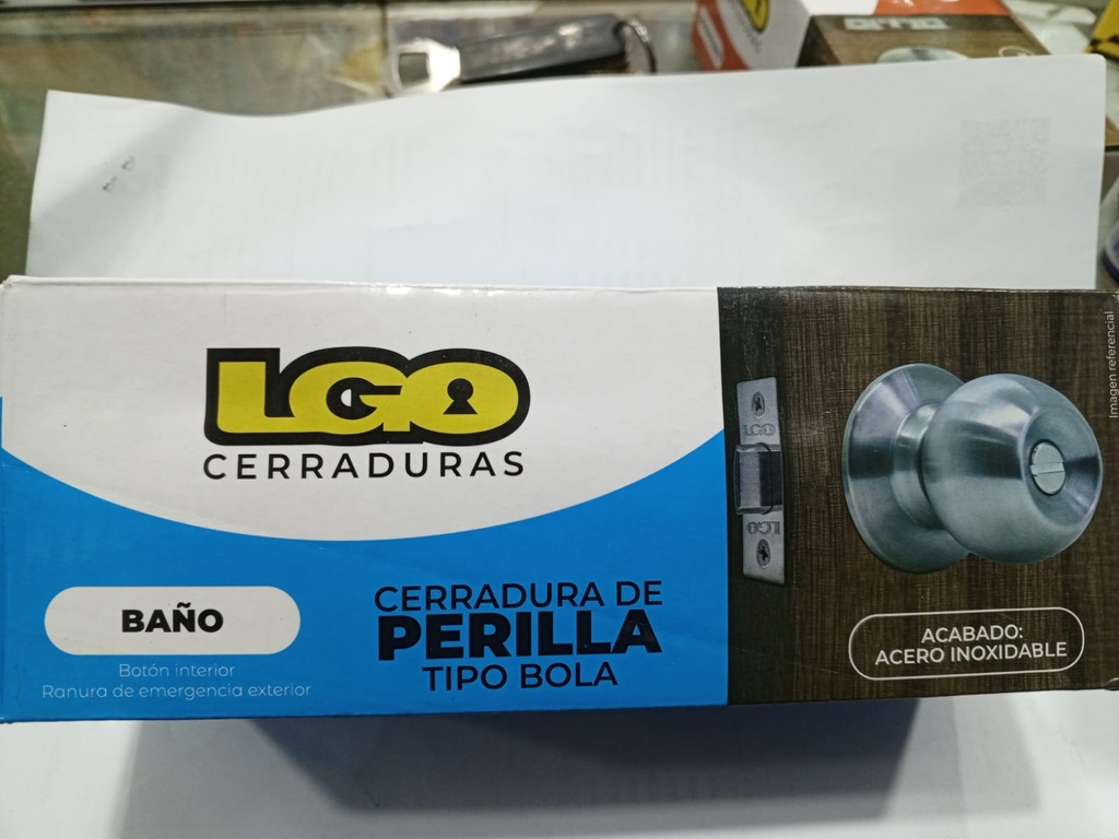 PERILLA LGO BAÑO ACERO INOX KB-061