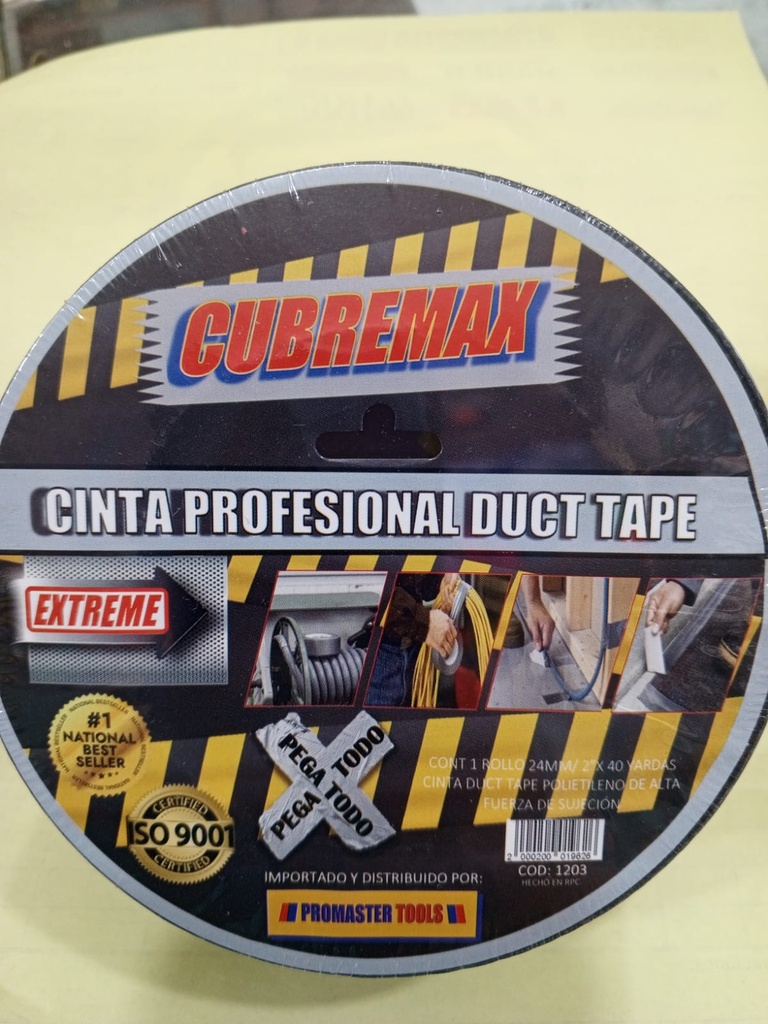 CINTA DUCTO PEGA TODO 2" X 40yardas EXTREME CUBREMAX