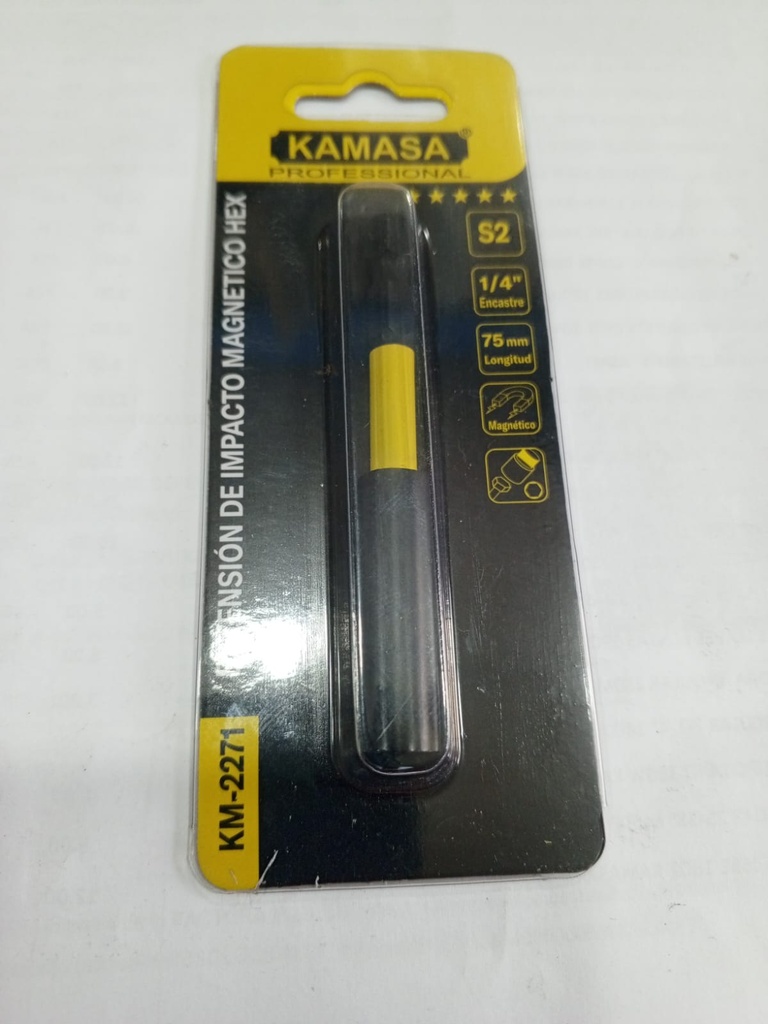ADAPTADOR EXTENION PUNTILLO 1/4 KAMASA KM-2271