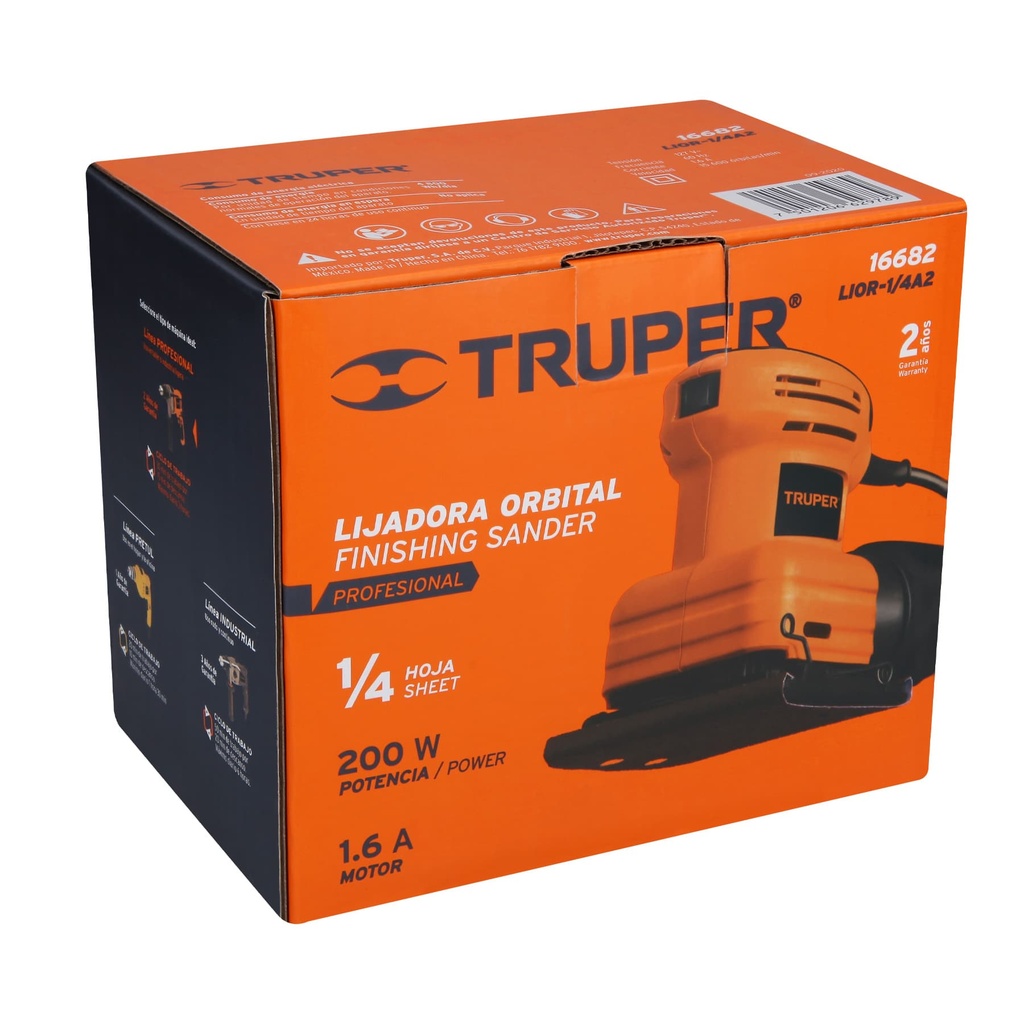 LIJADORA ORBITAL TRUPER 200W 15731