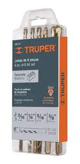 BROCA PARA CONCRETO 6PS TRUPER 11295