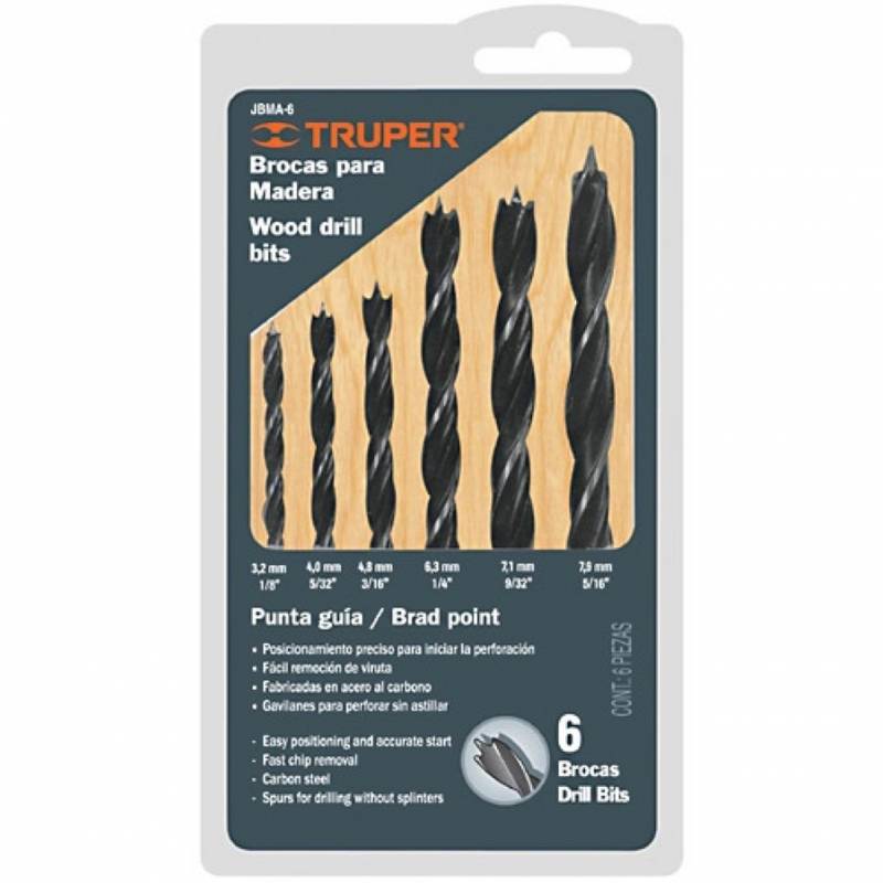 BROCA PARA MADERA 6PS TRUPER 11337