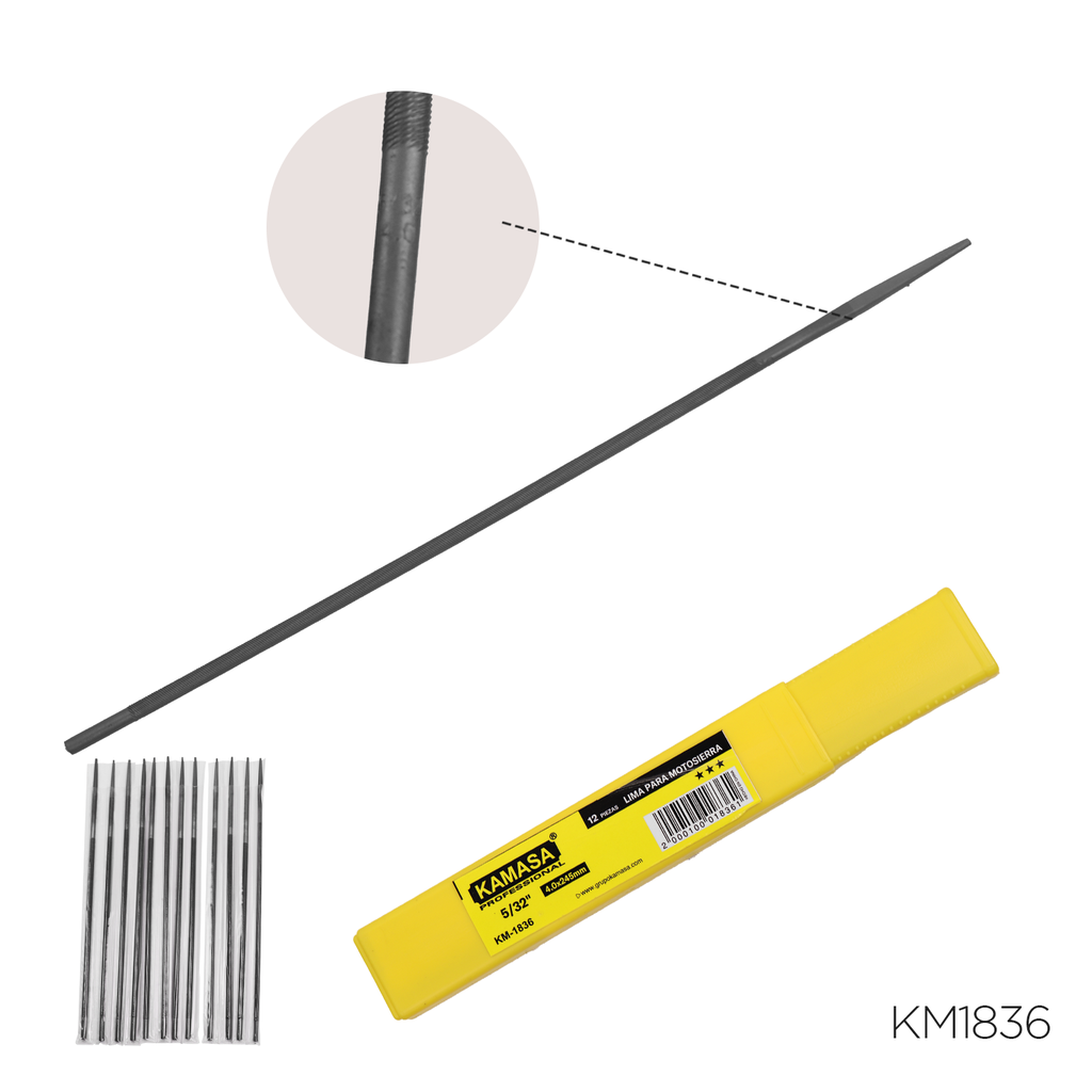 LIMA KAMASA PARA MOTOSIERRA 5/32'' KM-1836