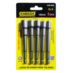 JUEGO DE DADOS P/TALADRO 5 PS KAMASA KM-1628