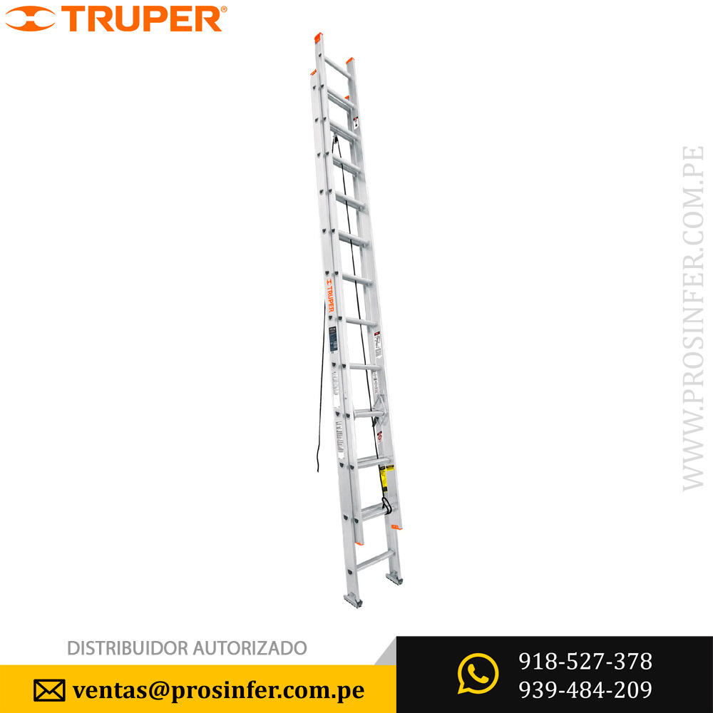 ESCALERA TELESCOPICA TRUPER 24 PASOS 16028