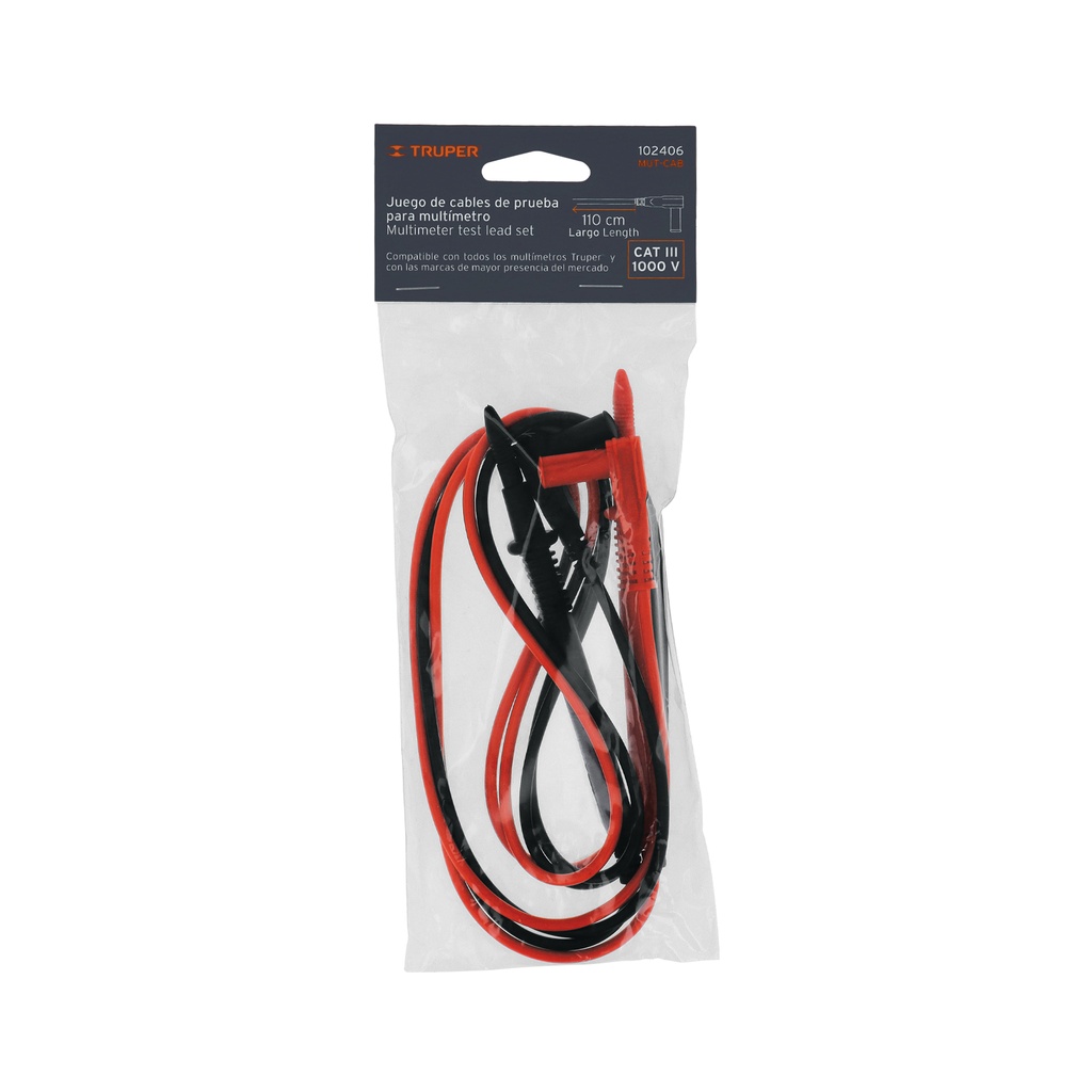 CABLE PARA MULTIMETRO PARA PRUEBA 102406