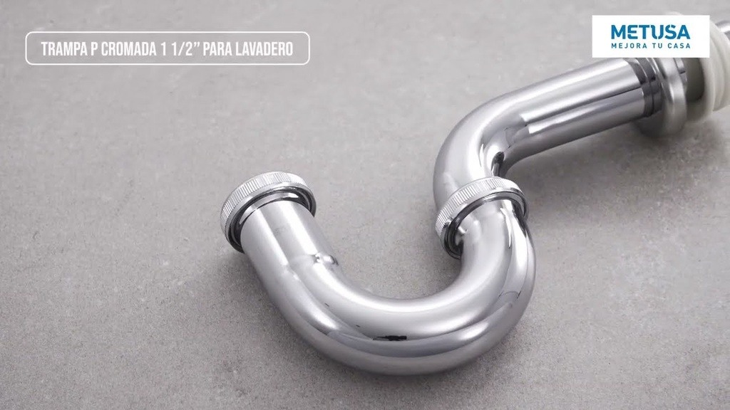TRAMPA P METUSA 1.1/2 LAVATORIO ACERO INOX
