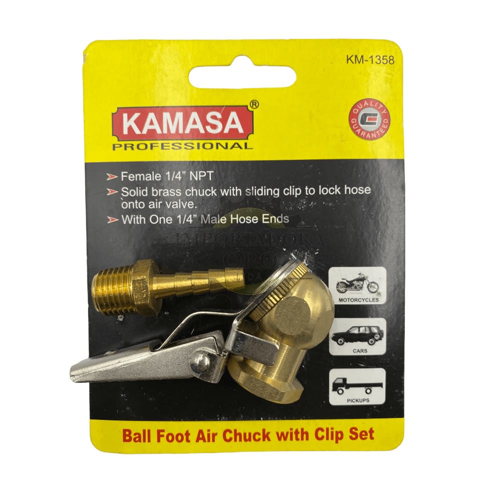 INFLADOR CON SEGURO CABEZA LLANTAS KAMASA