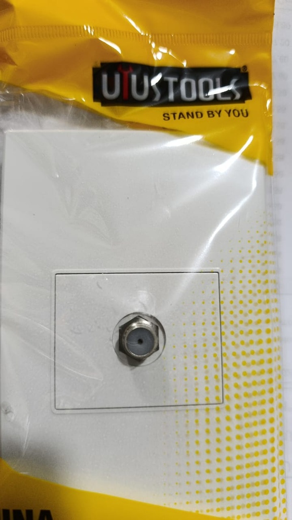 TOMA TV CABLE BLANCO UYUSTOOLS