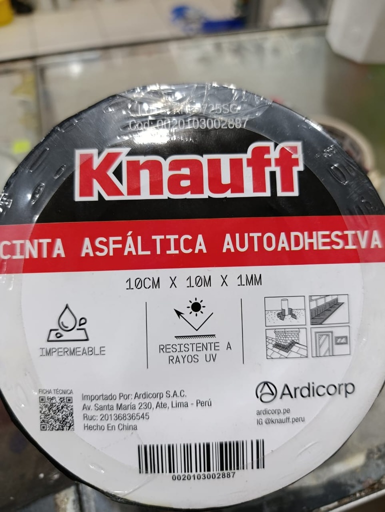 CINTA ASFALTICA AUTOADHESIVA 10 METROS KNAUFF