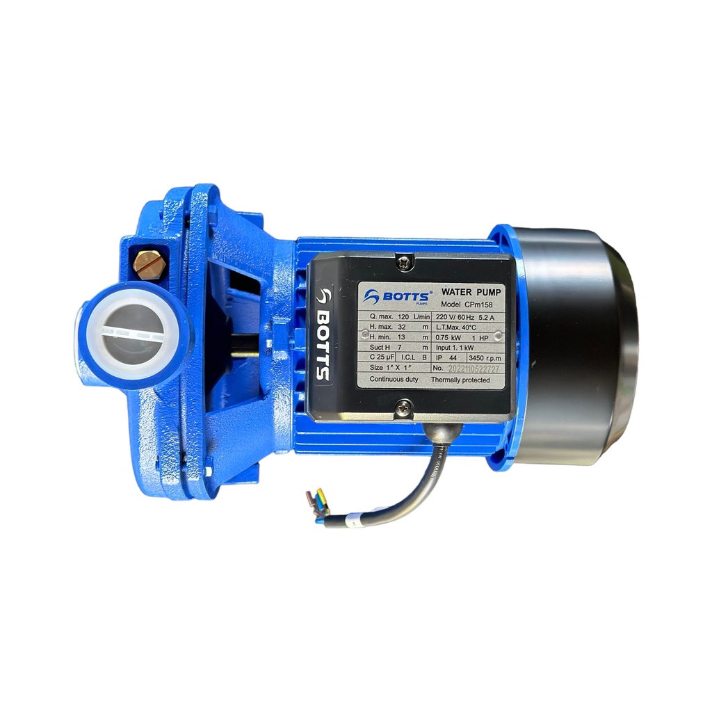BOMBA BOTTS 1HP CENTRIFUGA + ELECTRONIVEL ITALY