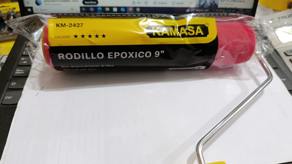 RODILLO  KAMASA 9'' EPOXICO KM-2427