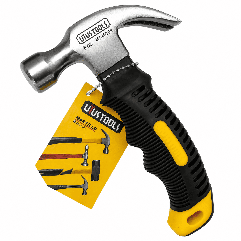 MARTILLO MINI UYUSTOOLS 8Z MANGO CORTO GOMA MAMC08