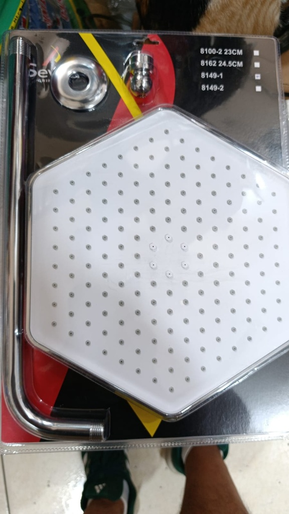 BRAZO DE DUCHA 8'' HEXAGONAL SEVILLA 8149-1