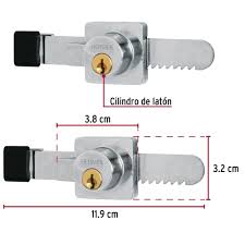 CERRADURA PARA VITRINA SERRUCHO HERMEX 43535