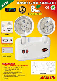 LUZ DE EMERGENCIA LED X8 HORAS OPALUX