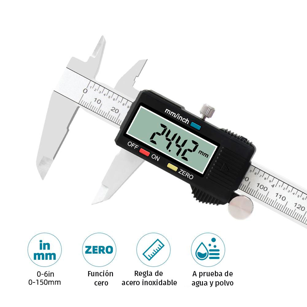 CALIBRADOR VERNIER DIGITAL 6''C&A PRO