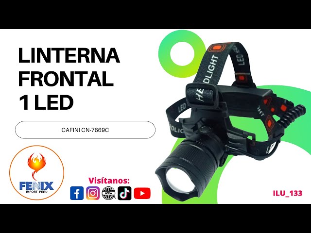 LINTERNA DE CAVEZA SENSOR USB DE ALUMINIO BOSSNEY BS-L3373-TG