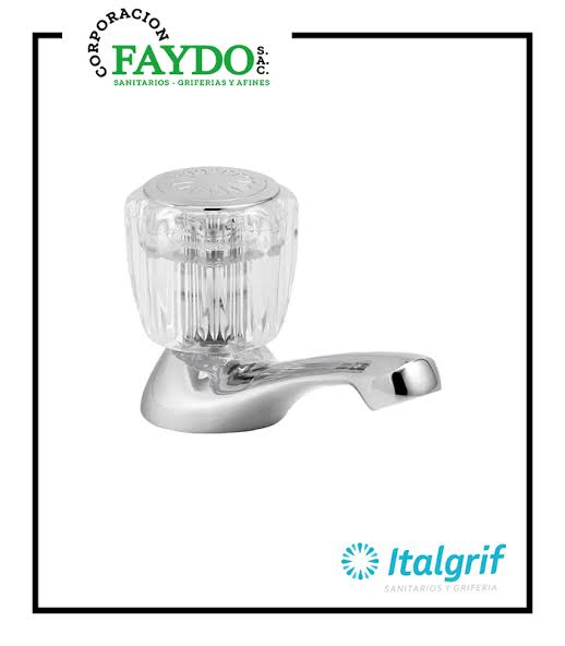 LLAVE LAVATORIO PESADO CROMADO GALAGOS ITALGRIF GR35D000
