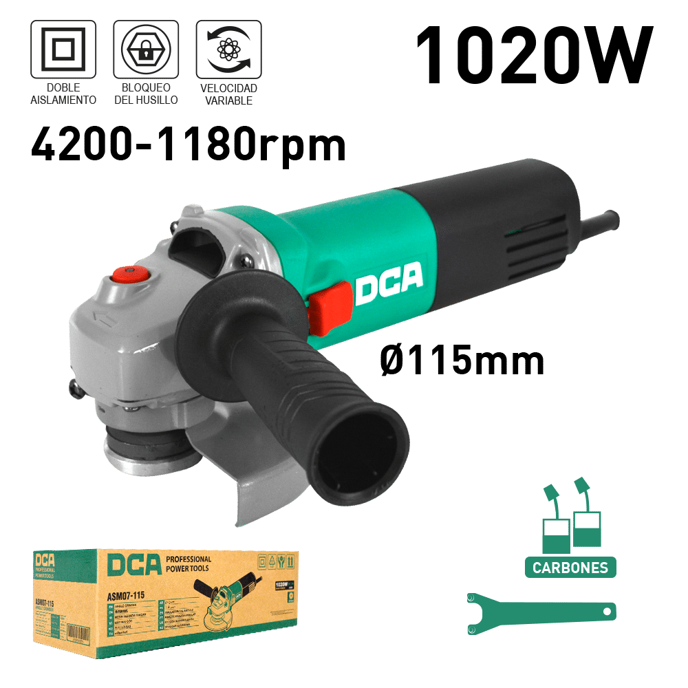 AMOLADORA DCA 4.1/2 1020W